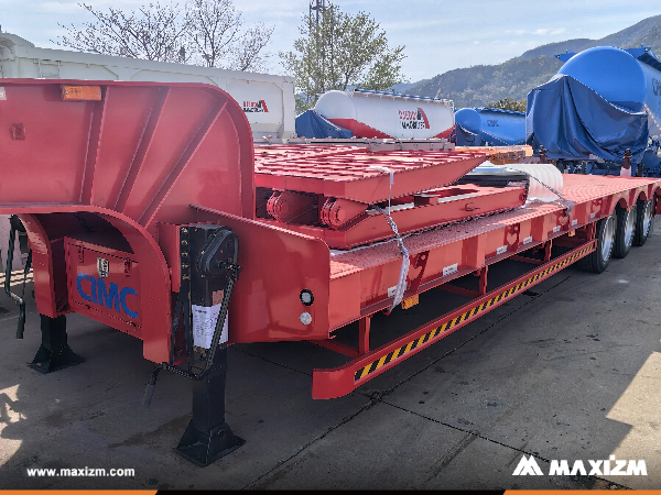 Algeria - 1 Unit CIMC Lowbed Semi-trailer With Tri-axle